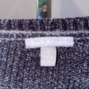 Charlotte Russe black and white sweater. Size small